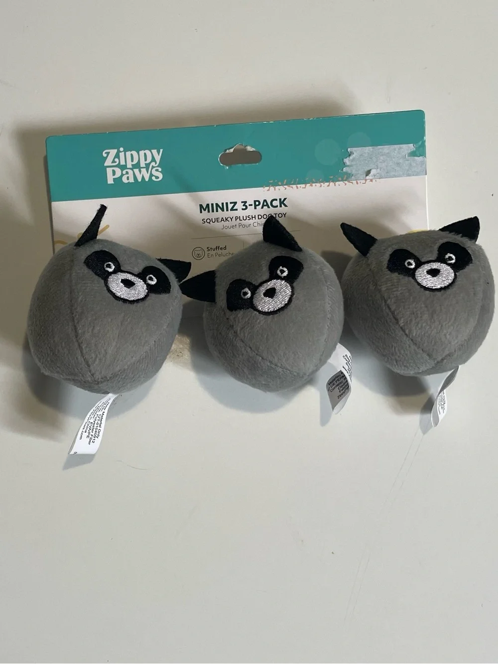 Plush Pet Toys Raccoon & Hedgehog Zippy Paws